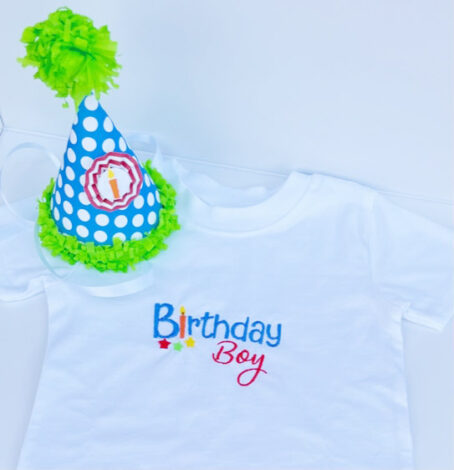 Birthday Boy Shirt and Matching Party Hat - Image 2