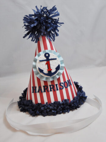 Boy Nautical Party Hat Personalized